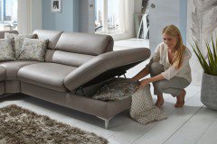 HU-RL16049 von Hukla - Eckgarnitur Ausführung rechts granit