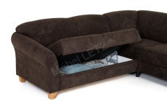 Gotland-LE21 von Sit & More - Polstergarnitur rechts espresso