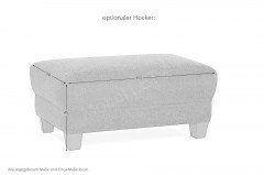 Gotland-LE21 von Sit & More - Polstergarnitur rechts espresso