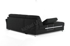 Messina von Bali - Ecksofa mit Schlaffunktion 140 anthrazit links