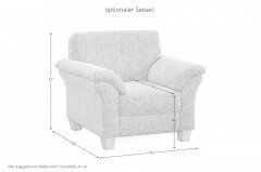 Borkum XC von Sit & More - Polstergruppe natur