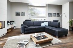 PN-EM15049 von Polinova - Ledersofa nightblue