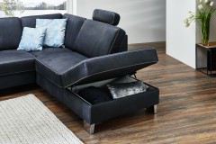 PN-EM15049 von Polinova - Ledersofa nightblue