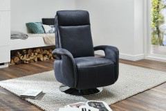 PN-EM15049 von Polinova - Ledersofa nightblue