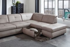PN-IN16012 von Polinova - Ledersofa granit