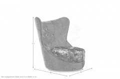 Cocoa Island von Bretz - Sessel gold-grün