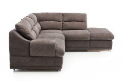 Coast-LE17 von COTTA - Eckgarnitur taupe-charcoal