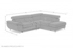 Finca von COTTA - Couchgarnitur silver