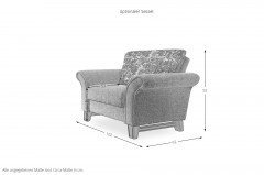 Jochberg von Schröno - Polstergarnitur hellgrau-gemustert