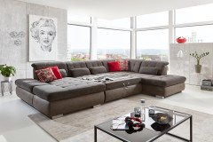 MP-IN17004 von Megapol - XXL-Sofa Ausführung rechts anthrazit-slate