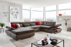 MP-IN17004 von Megapol - XXL-Sofa Ausführung rechts anthrazit-slate