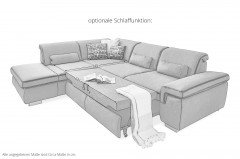 MP-IN17041 von Megapol - Ecksofa Ausführung links grau