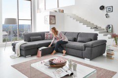 MP-IN17041 von Megapol - Ecksofa Ausführung links grau