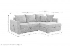 Boomer von Job - Polsterecke Ausführung rechts dunkelgrau