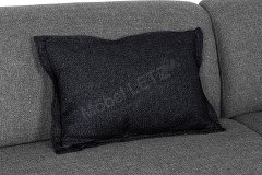 Mocca von GUTMANN - Eckgarnitur rechts dunkelgrau