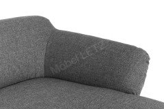 Mocca von GUTMANN - Eckgarnitur rechts dunkelgrau