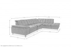 MP-IN18012 von Megapol - Eckgarnitur Variante rechts black