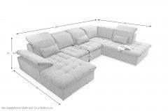 Wayne von ED-Lifestyle - Wohnlandschaft rechts sand