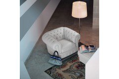 Sir William von Calia Italia - Chesterfield Sofa bianco-puro