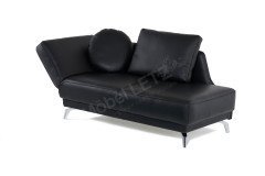 Esther-Sleep von Bali - Schlafsofa in Echtleder schwarz