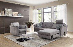 S896 Pisa von Ponsel - Ecksofa rechts hellgrau