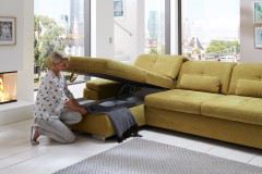 Atlantis-S von Planpolster - Ecksofa lime