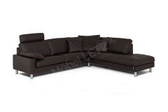 CL 500 von Erpo Polstermöbel - Ledergarnitur rechts mocca