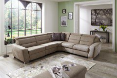 Rumba von Planpolster - Eckgarnitur sand