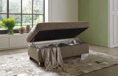 Rumba von Planpolster - Eckgarnitur sand