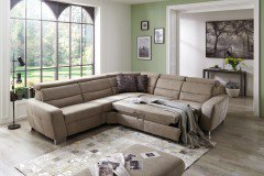 Rumba von Planpolster - Eckgarnitur sand