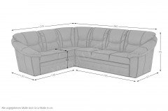 Talos-LE18 von Grant Factory - Ecksofa Variante links granit