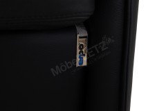 CL 810 von Erpo Polstermöbel - Ledergarnitur black