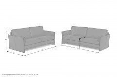 CL 810 von Erpo Polstermöbel - Ledergarnitur black