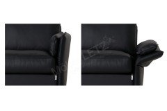 CL 810 von Erpo Polstermöbel - Ledergarnitur black