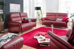 3613 von Carina - Ledergarnitur red