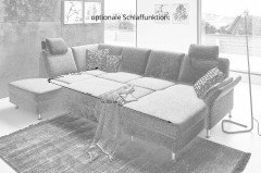 Valeria von Planpolster - Wohnlandschaft Variante links steel