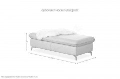 15278 Taoo von Willi Schillig - Ecksofa silbergrau