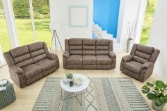 Cleveland von Pro.Com - TV-Sessel grau-braun