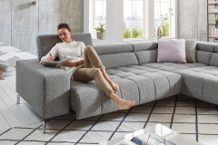 MP-IN18022 von Megapol - Polstergarnitur Variante rechts grau