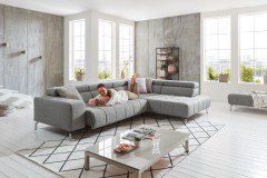 MP-IN18022 von Megapol - Polstergarnitur Variante rechts grau