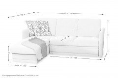 Luna-LE13 von PM Oelsa - Eckgarnitur Ausführung links natur