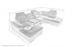 Christopher aus der Kollektion Letz - Couch camel-darkchocolate