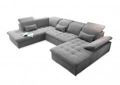 Jakson aus der Kollektion Letz - Wohnlandschaft dark grey