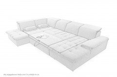 Jakson aus der Kollektion Letz - Wohnlandschaft dark grey