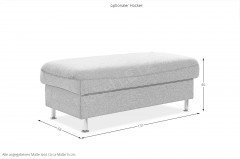 ZE-EM19020 von Zehdenick - Ecksofa Ausführung rechts stone