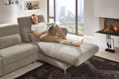 ZE-EM19020 von Zehdenick - Ecksofa Ausführung rechts stone