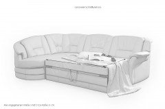 Vienna von PM Oelsa - Ledergarnitur Ausführung links cashmere