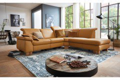 Messina von Polsteria - Ledergarnitur Ausführung rechts dijon