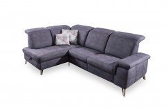 Lava-3.0 von Polsteria - Ecksofa grau links