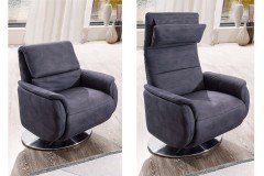 Lava-3.0 von Polsteria - Ecksofa grau links